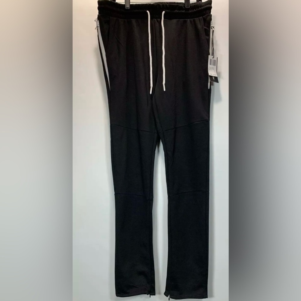 TRUE BORN TRACK PANTS Men's Style-TF501 Color Black Size XL